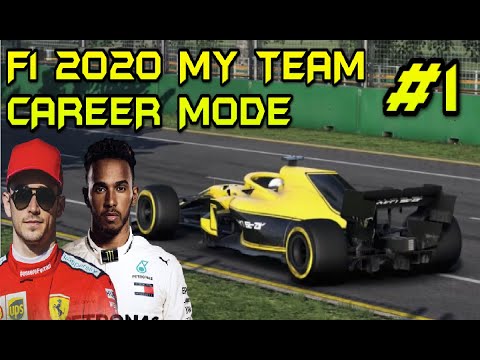  F1 2020 MY TEAM CAREER PART 1 AUSTRALIAN GRAND PRIX - YouTube