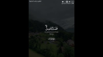 ﴿.. فصبر جميل عسى الله أن يأتيني بهم جميعا إنه هو العليم الحكيم﴾ | القارئ: راشد الحليبة