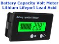 Battery Capacity Volt Meter for Lithium, Lead Acid, Lifepo4 batteries