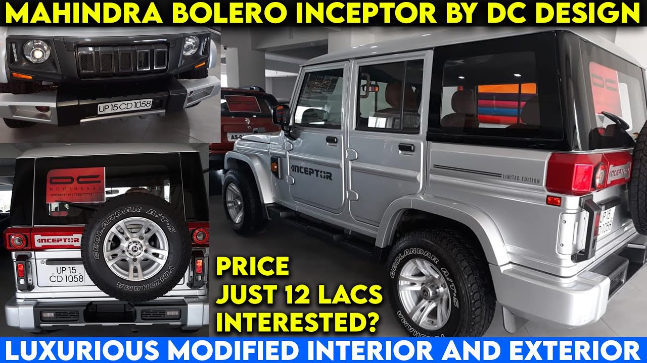 Modified Mahindra Bolero Inceptor By DC Design For Sale