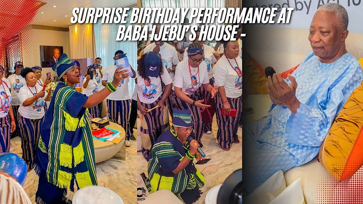 SURPRISE BIRTHDAY PERFORMANCE AT BABA IJEBU’S HOUSE – COURTESY OF HIS PREMIER LOTTO STAFF