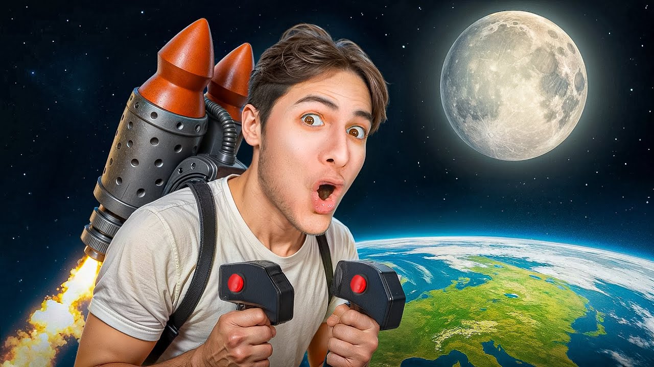JE M'ENVOLE SUR LA LUNE EN JETPACK !!
