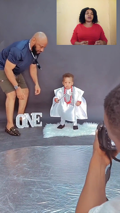 Yul Edochie slaying nicely with his cute son as he prayed for his fans this new month
