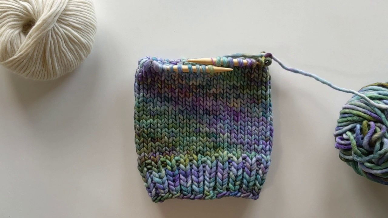 Knit Two Together Decrease - YouTube