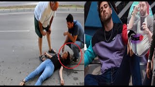 Deniz Baysal fainted and Çağlar Ertuğrul ran for help!