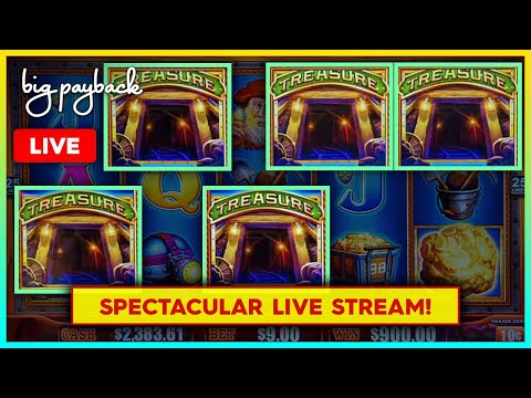 🔴 BEYOND JACKPOT Huff N' More Puff Power 4 and Eureka Treasure Train Slots!