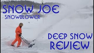 Snow Joe 18" electric snowblower review (model SJ623E) - Can it handle deep snow?