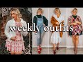 CHOOSING MY OUTFITS (WHAT I WEAR IN A WEEK) HOW TO WEAR A ROMANTIC STYLE IN THE FALL 2020