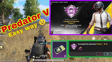 Predator v Achievement Complete Easily | Easyway To Complete 20 Kills In Single Match, Predator BGMI