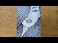 How to draw a girl with pencil sketch//Step by step