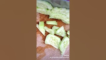 From My Tiktok: HOW TO CHOP CUCUMBER LIKE A NINJA | Vegetable Chopping Channel | Satisfying ASMR