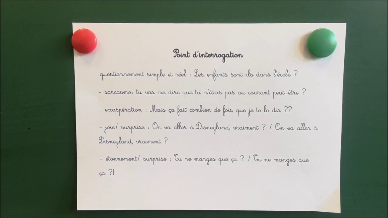 Lecture et ponctuation / partie 1