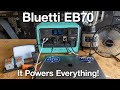 Bluetti EB70 Overlanding/Camping Review - It powers everything!
