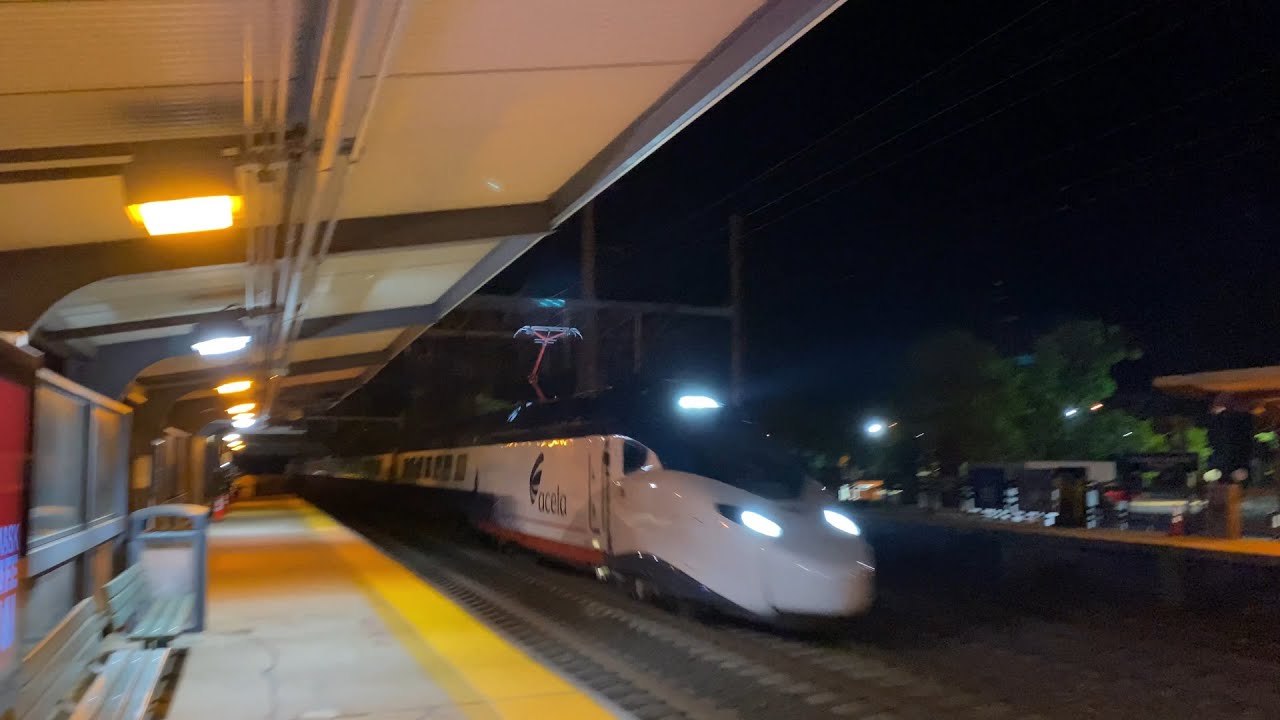 Northeast Corridor Evening Action @ Princeton Junction w/ 165 MPH Acela 21 Test Train (5/20/21)
