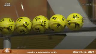 Eurojackpot - 6. 12. 2022