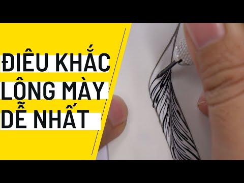 Video Học điêu khắc lông mày sợi tự nhiên dễ nhất | Jolie... - YouTube