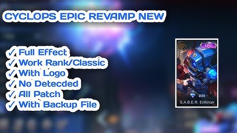 NEW CYCLOPS EPIC SKIN SCRIPT NEW PATCH || FULL EFFECT