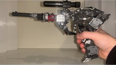 How to transform studio series concept art megatron in to a gun. Transformers SS leader fan mode 109
