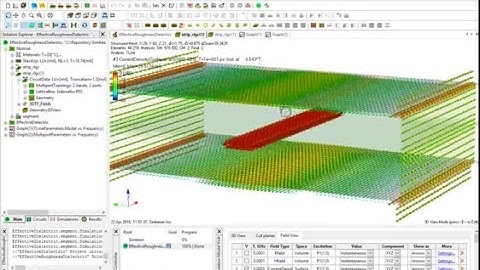 How Interconnects Work™: EM field, current and power flow in strip line