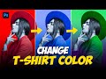 How to change T-shirt colors in photoshop!!