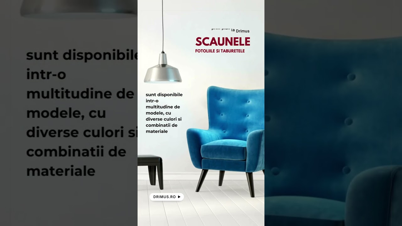 Descopera gama variata de scaune Drimus - confort si stil pentru orice spatiu!