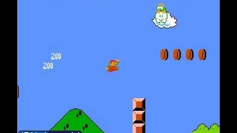 NES: Super Mario Bros. 4-1 IL 340 (With Flagpole Glitch)