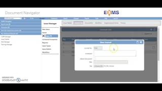 Creating Journals in EQMS Issue Manager