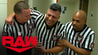 Referee Eddie Orengo gets assistance following attack by Charlotte Flair: Exclusive, April 19, 2021