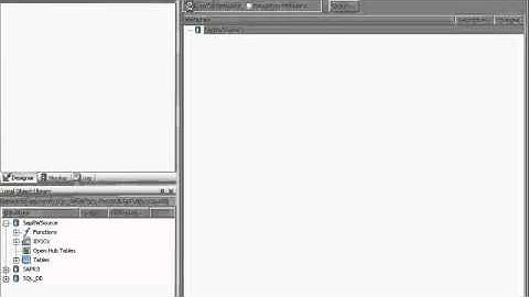 Creating a SAP BW Source Data Store