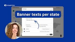 Shopify Cookie Banners by US State (California, Texas, florida and More) | Consentmo app