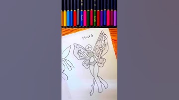 how to draw a stickman fairy  Tutorial#drawing#tutorial#howtodraw#sketch#art#stickman #fyp