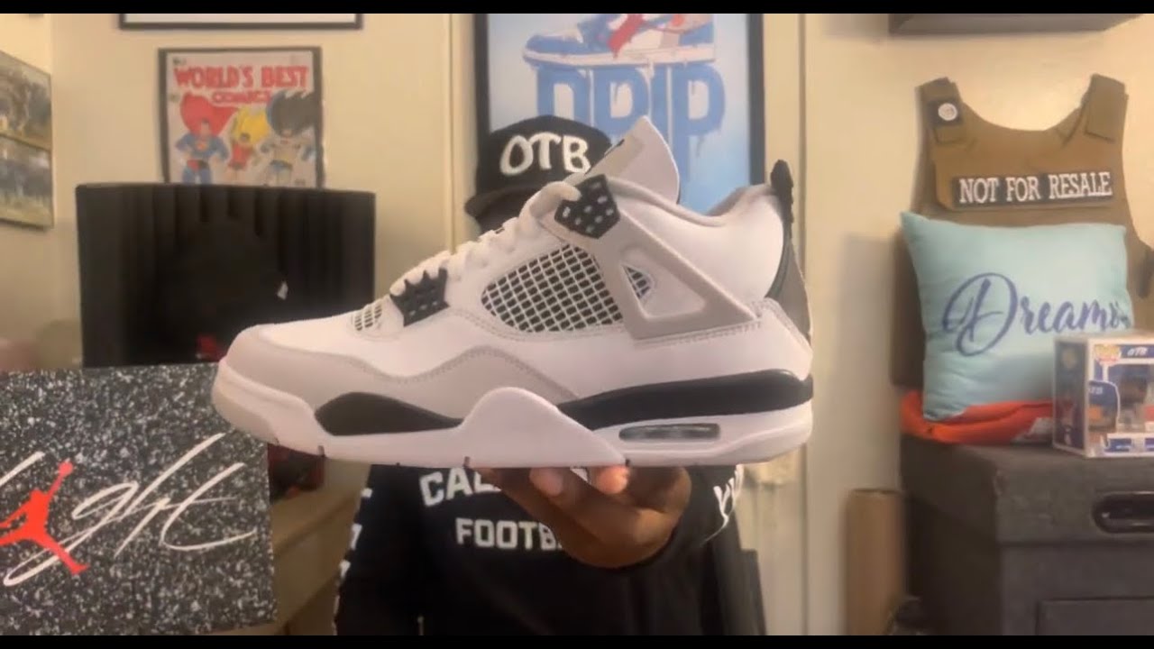 Air Jordan 4 “military ￼black” Sneaker Review - YouTube
