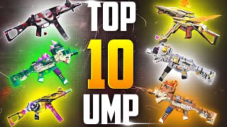 TOP 10 BEST UMP GUN SKIN | UMP BEST GUN SKIN |BEST UMP SKIN IN FREE FIRE | EVO UMP VS ART OF WAR UMP