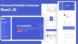 React Portfolio Website Tutorial - Build React JS Portfolio Website -  Fully Responsive