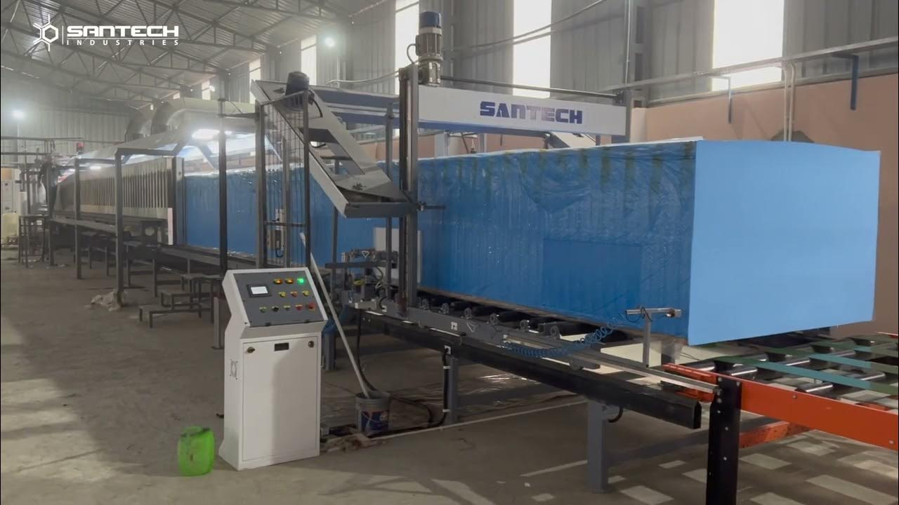 Continuous Foaming and Foam Cutting Machines - First Trial Nepal