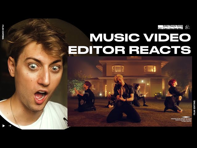 Video Editor Reacts to TXT Can't You See Me? MV class=