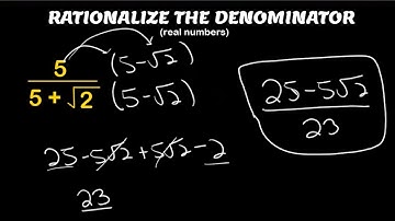 Rationalize The Denominator - Real Numbers - Explanation And Examples