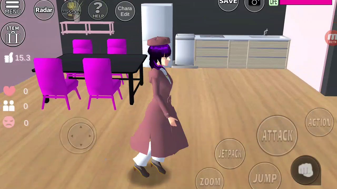  Rumah black pink  sakura school simulator YouTube