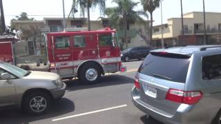 lafd engine 72 spare responding with timberwolf siren