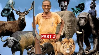 Eei😒WONDERS, I met a strange Tall rasta man on a Big DWARF ELEPHANT at midnight in de forest- PART 2
