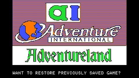 SAGA 1: Adventueland walkthrough (Apple II - Adventure international)