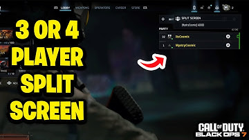 Can you Play 3 or 4 Player Split Screen in Cod Black Ops 7?