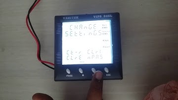Programming of Power Analyser LCD - VIPS 80EL