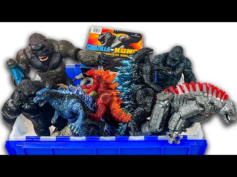 GIANT Godzilla and King Kong Collection! New Godzilla vs Kong, Skull Island, Rampage Monsters!