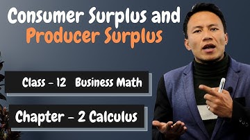 Consumer Surplus and Producer Surplus || Class 12 Business Math || Chapter 2 Calculus || NEB