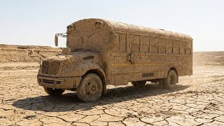 ASMR Cleaning the World’s Dirtiest School Bus — Deep Wash & Full Restoration!