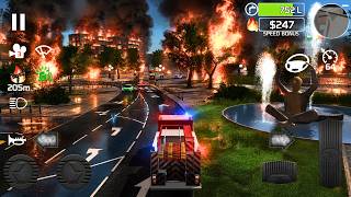 I Responded to EVERY Call for 24 Hours in Fire Engine Simulator! 🚒 (Android Gameplay 2026) screenshot 5