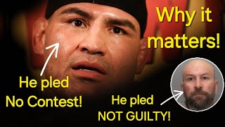 Cain pled "No Contest";  while Harry Goularte pled "NOT guilty"! This explains the timeline!
