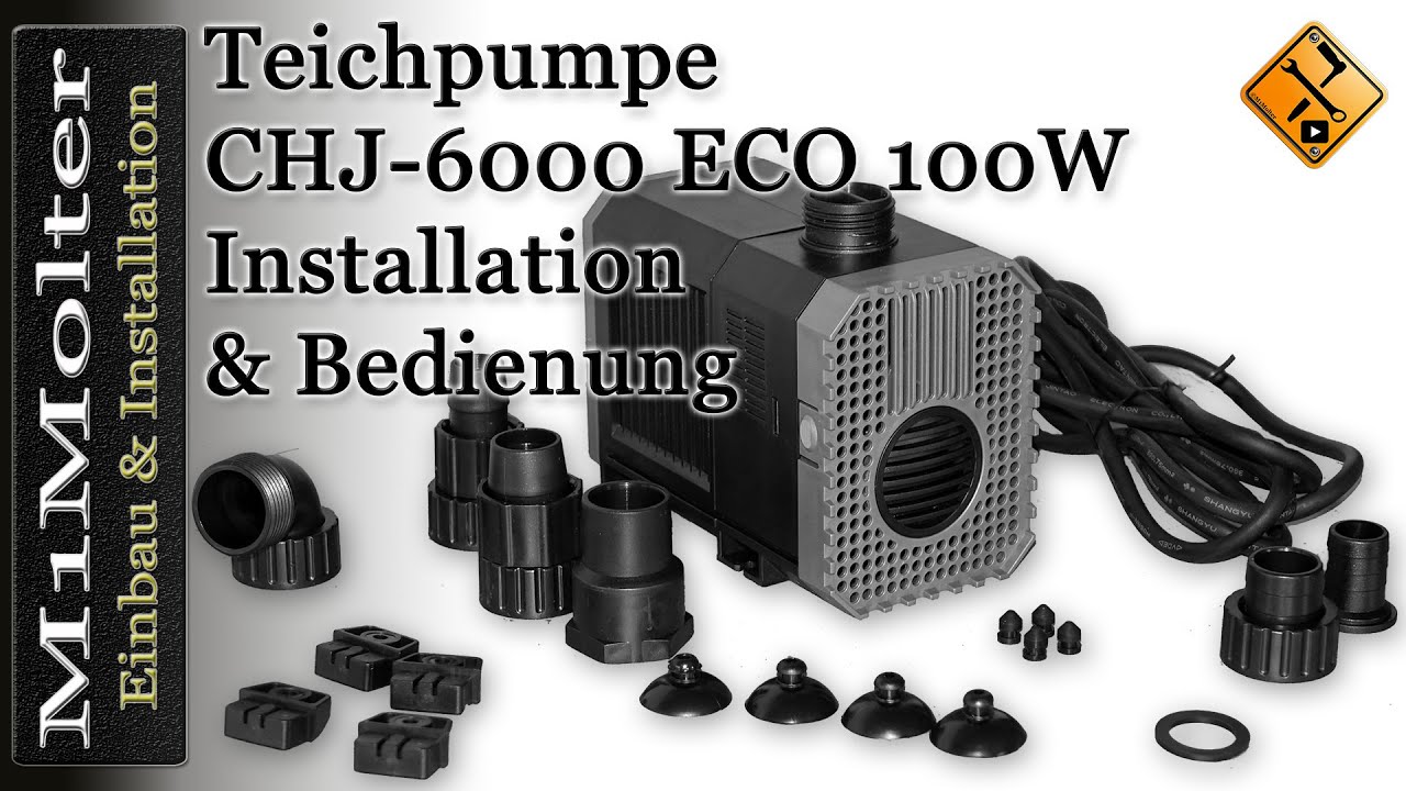 600l//h-6000l//h Teichpumpe Bachlaufpumpe Filterpumpe Teich Filter CHJ Pump nue