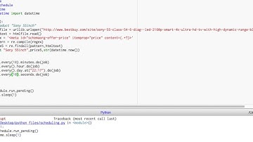 Python scheduling